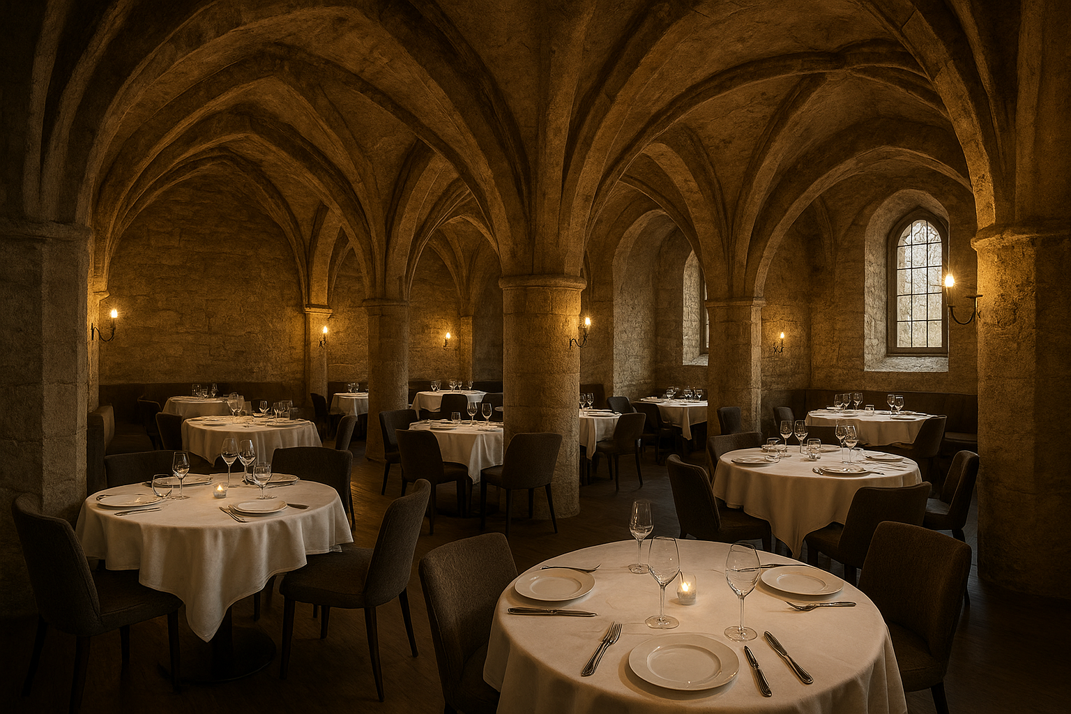 La distribución de las mesas de un restaurante, para la comodidad del cliente y los camareros.